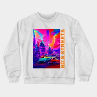 80s street neon t-shirt Crewneck Sweatshirt